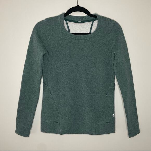 Lululemon & Go Endeavor Long Sleeve Crewneck Sweatshirt Size 2 - Picture 3 of 6